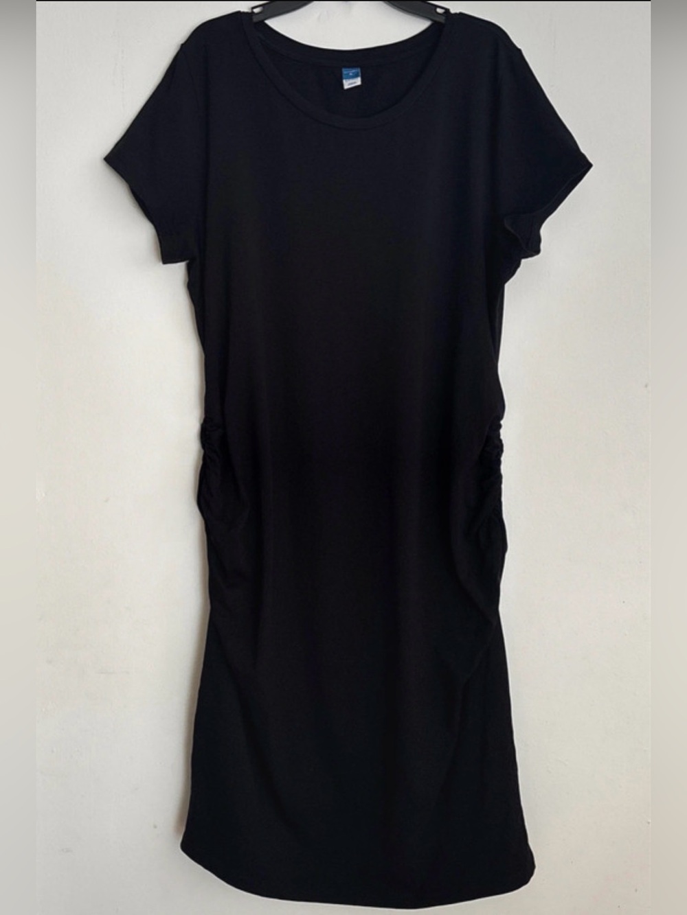 Old Navy black cotton short sleeve maternity dress size XL